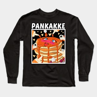 Pankakke - Pancake Breakfast Naughty Anime Waifu Girl Kawaii Long Sleeve T-Shirt